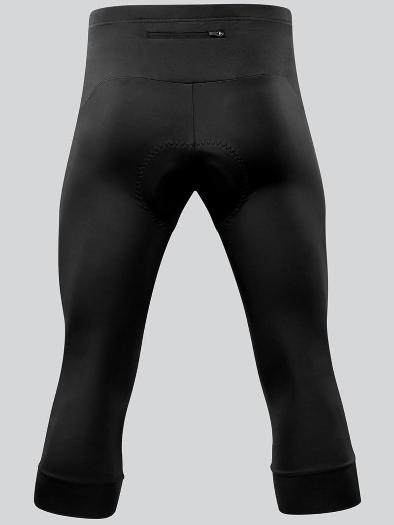 qualidyne Men's 3/4 Bike Pants, 4D Padded Cycling Tights Capri Leggings for Outdoor Riding, Road & MTB - Image 2